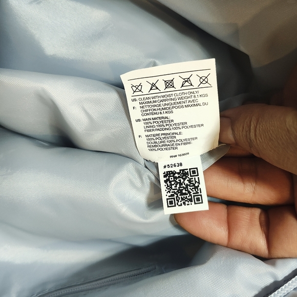 Light Blue Quilted Tote Bag Reebok - Picture 6 of 10